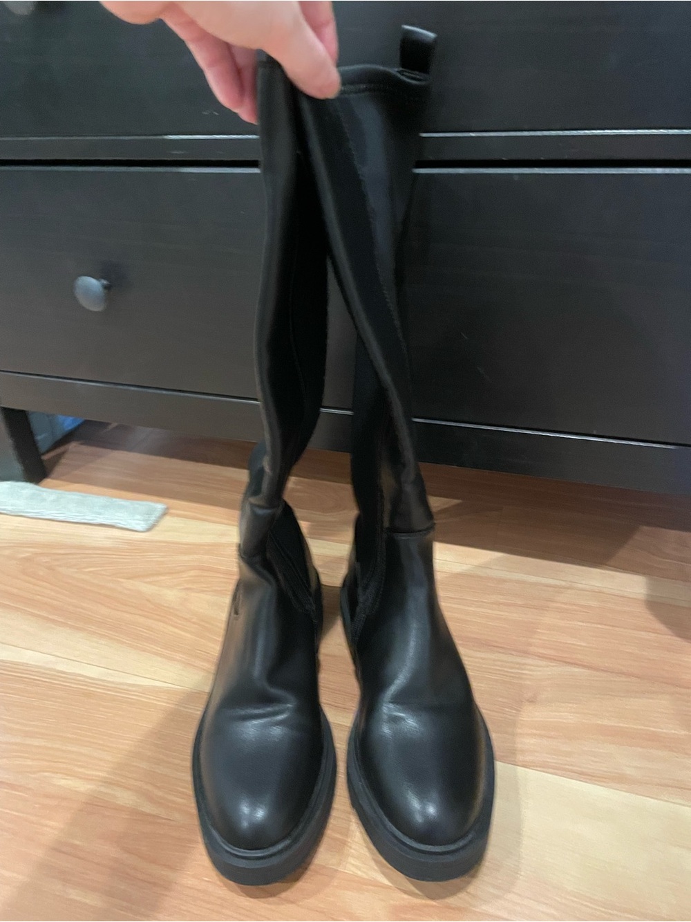 Kenneth Cole Black Over-the-Knee Chelsea Boots